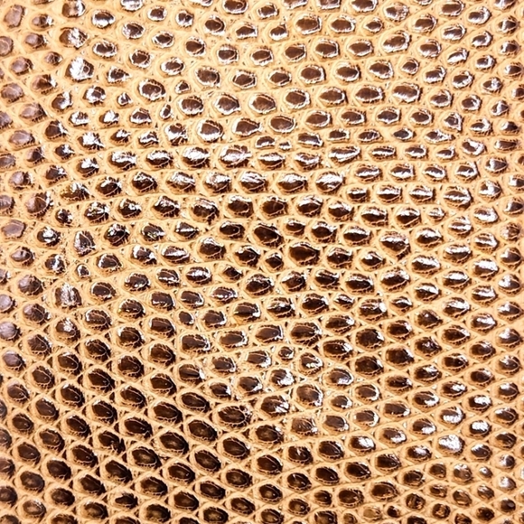 Vintage Accordion Tan Lizard Purse Secret Compartment With Extra Accessories. - Picture 13 of 16